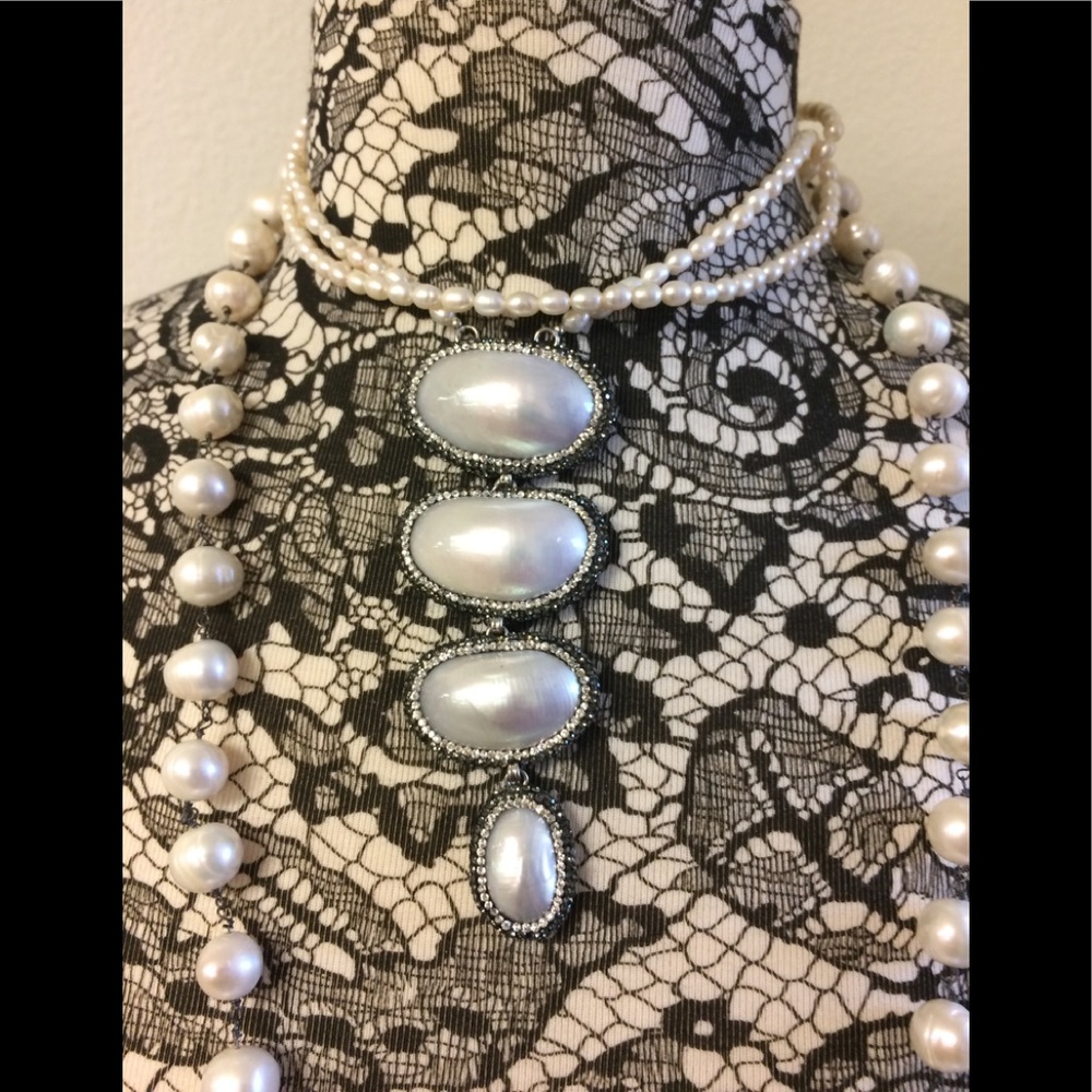 Ladder of Pearls Pendant